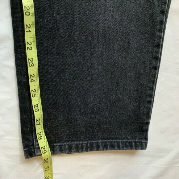 Vintage Polo Ralph Lauren RL Jean Big Jeans Mens 42x30 Banner Relaxed Black NEW - Picture 11 of 12